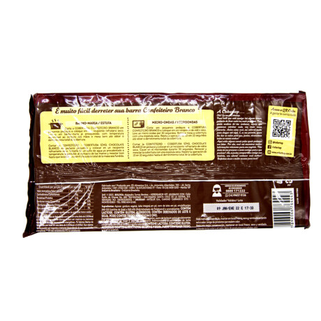 Chocolate de cobertura GOURMET BEL 1kg Blanco