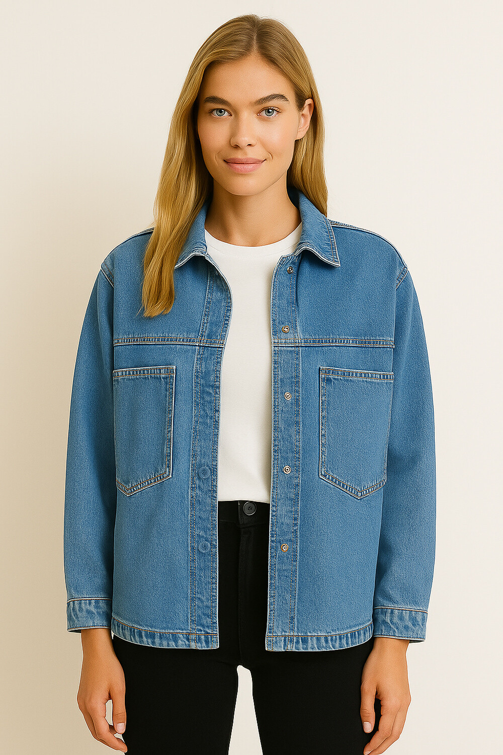 Sobrecamisa Laponia Azul Grisaceo