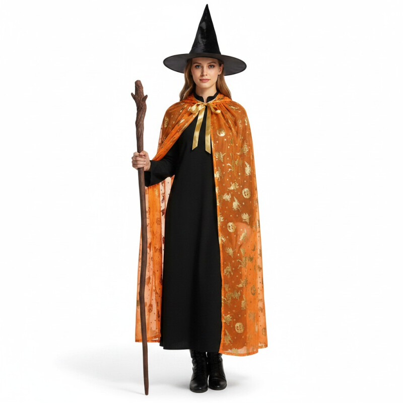Capa de Bruja Naranja Capa de Bruja Naranja