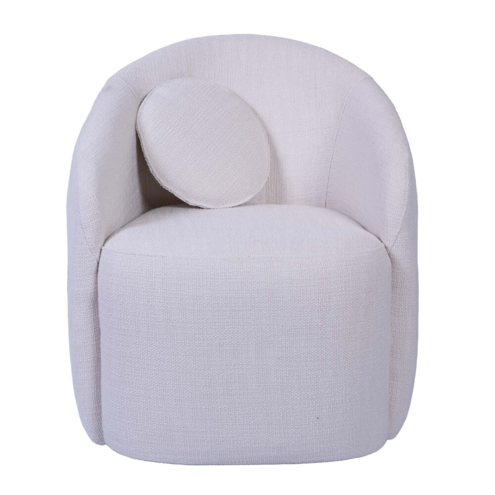 BUTACA GIRATORIA TELA NATURAL-BEIGE PARIS NATURAL