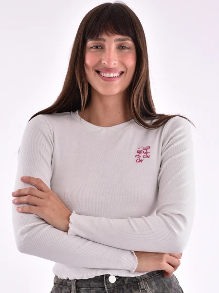 REMERA SPREAD GRIS CLARO