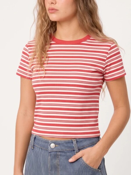T-SHIRT RUSTY ELIONA ROJO