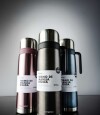 Termo 1Lt. Premium Manija Rigida Negro Metalizado