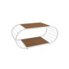 Mesa de centro canela con blanco Mesa de centro canela con blanco