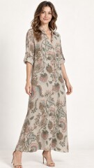 VESTIDO CAMISERO ALLI Beige