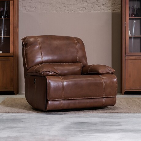 Sillón Reclinable Cuero Dobson 1 Cuerpo U