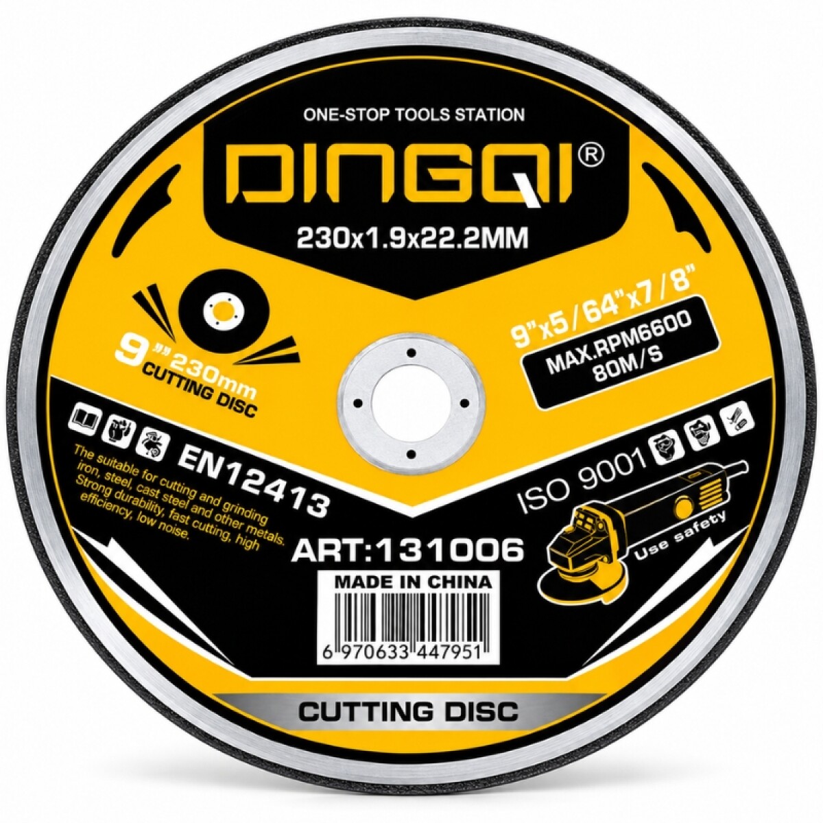 DINGQI DISCO CORTE METAL 230 MMx1.9MMx22.2MM 