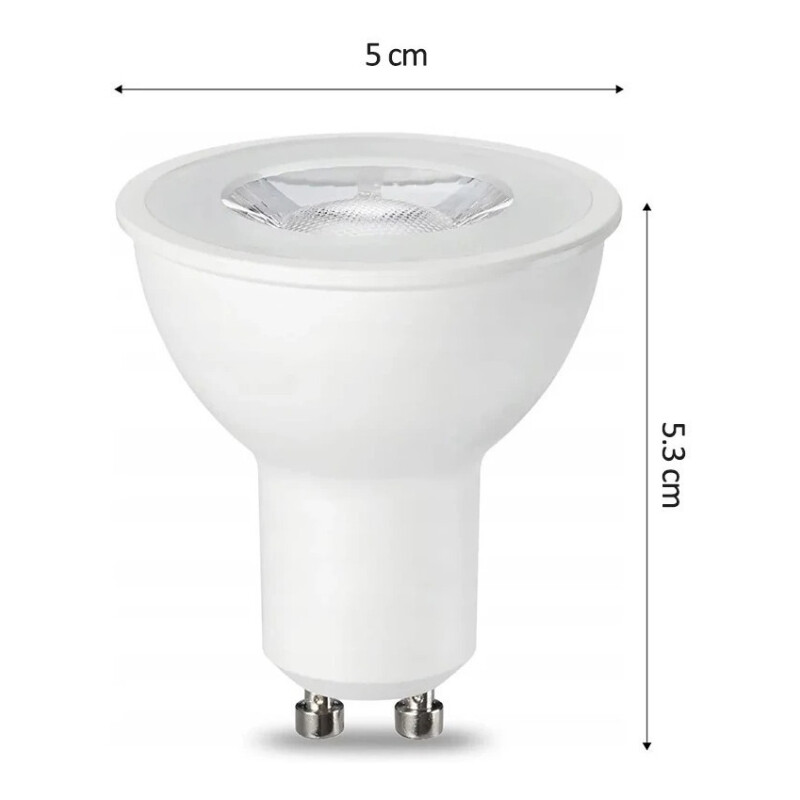 Lampara Dicroica Led Gu10 6 Watts X 3 Unidades Lampara Dicroica Led Gu10 6 Watts X 3 Unidades
