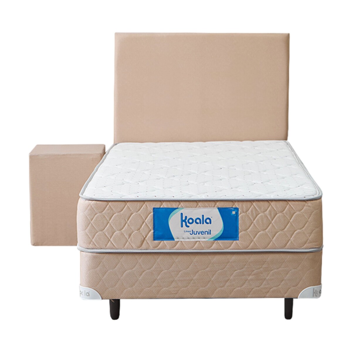 Juego Completo Somier Koala Juvenil 100x190 Beige 