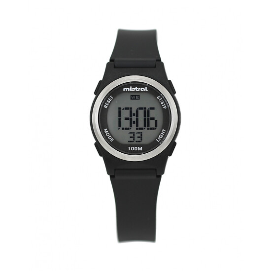 Reloj Mistral Deportivo Silicona Negro. "Producto sin caja" 0