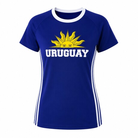 CAMISETA DE DAMA SOL UY AZUL CE-DASOLUY-04 TALLE XL AZUL