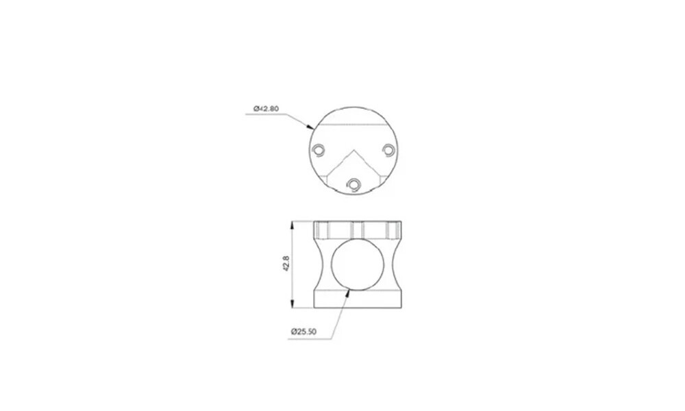 Nudo conector para 3 tubos 90º K1-3 Nudo Conector Para 3 Tubos 90º K1-3