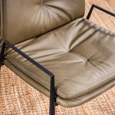 Silla Cuero Seriema Verde Silvestre U