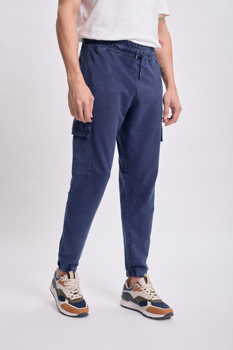 Pantalón deportivo cargo jogger Azul Marino