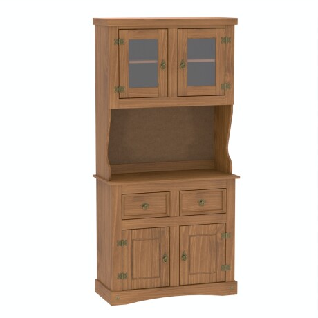 Cristalero Armario Lumax Aparador 4 puertas 2 cajones madera maciza Cristalero Armario Lumax Aparador 4 puertas 2 cajones madera maciza