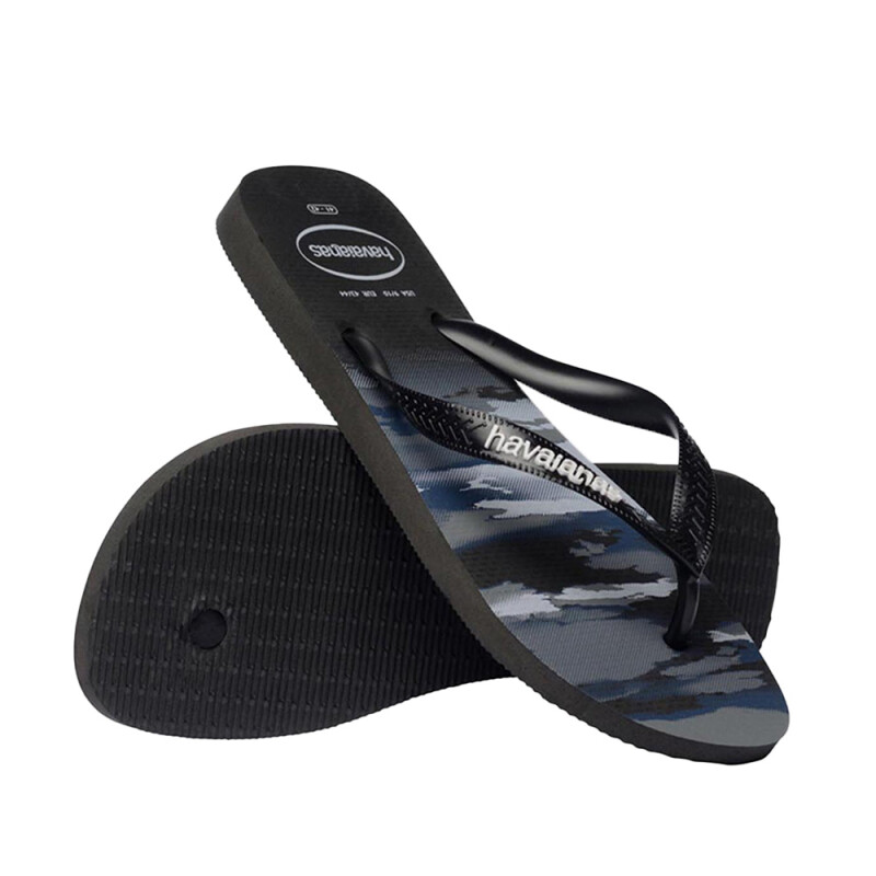 Sandalias Havaianas Top Camu Hombre Negro/negro/blanco