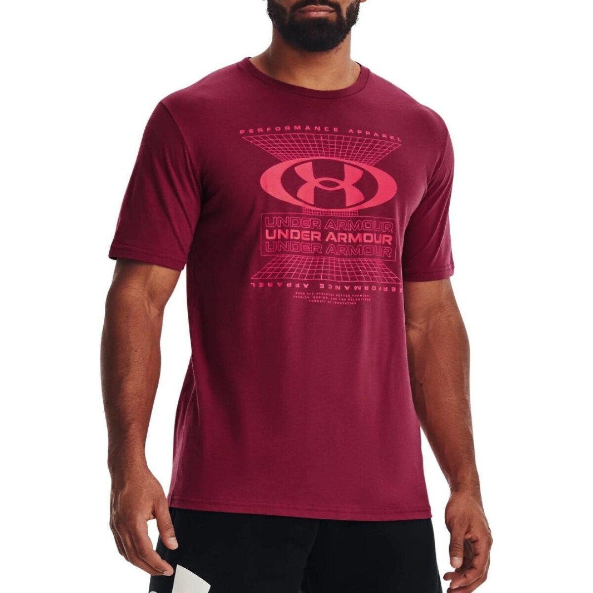 Remera Under Armour Training Hombre Symbol Grid SS-PN Pink - S/C 