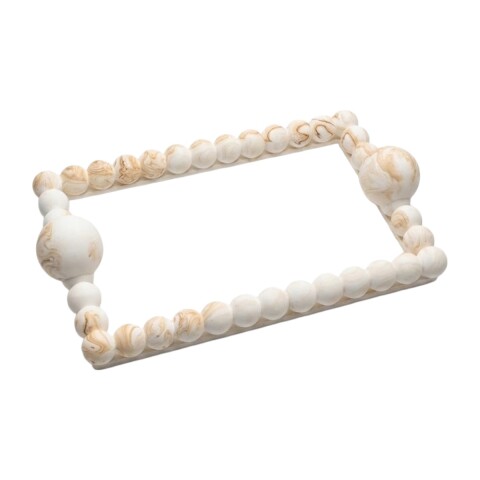 BANDEJA VIDRIO/CERAMICA BCO COMB 19X29CM Unica