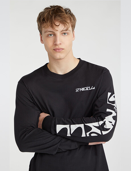 Remera O'Neill Cedar · Manga Larga Negro