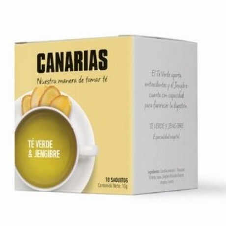 TE CANARIAS X 10U VERDE Y JENGIBRE TE CANARIAS X 10U VERDE Y JENGIBRE
