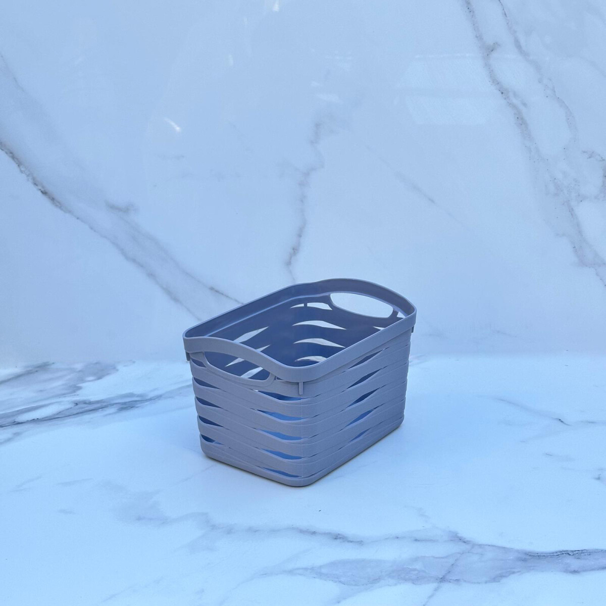 Canasto Organizador Polipropileno Alto 13cm x Ancho 16cm x Largo 21cm 