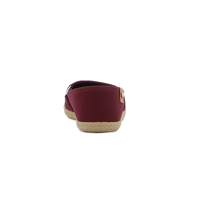 Moleca Zapatilla Casual de Dama Calada Vino
