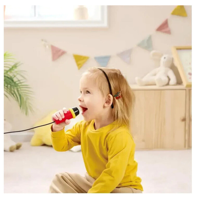 Karaoke de juguete Hape Sing-Along Pixel Boombox con micrófono Hape Karaoke de juguete Hape Sing-Along Pixel Boombox con micrófono Hape
