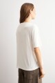 Remera frente broderie blanco