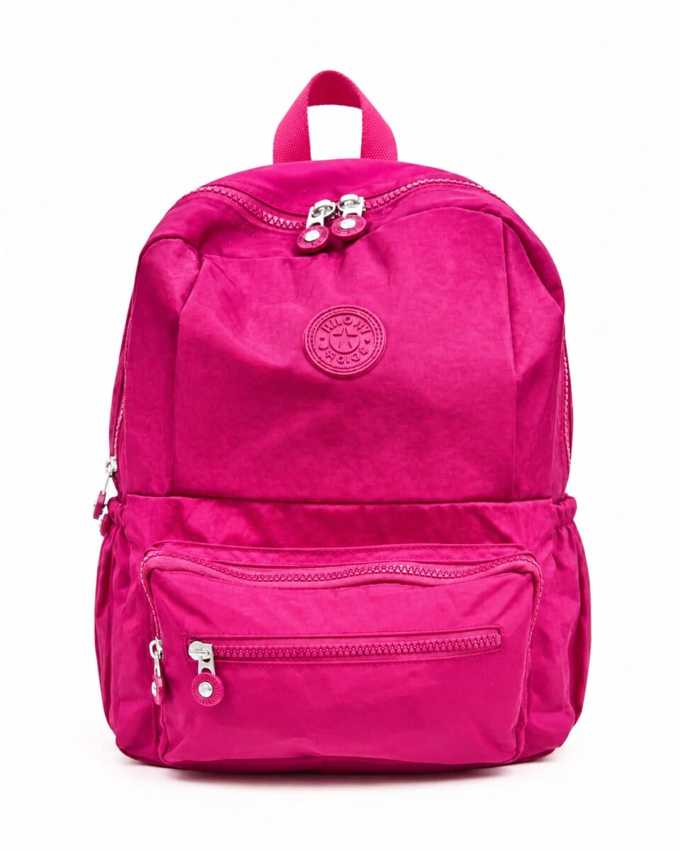 Mochila dama casual, moderna - Fucsia 