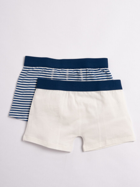 Boxer pack x2 Rayas - Azul