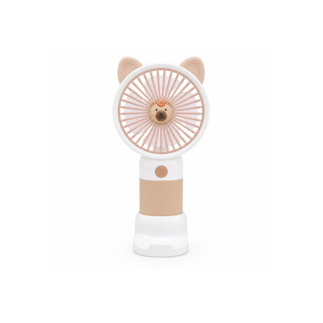 Mini ventilador portátil Carpincho – recargable y con base Blanco