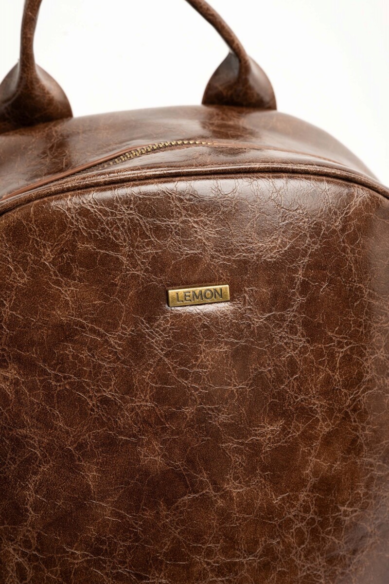 Mochila Cuero Vegano Chocolate