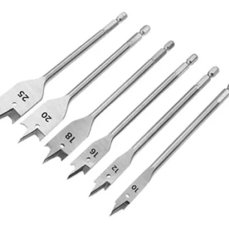 TOLSEN JUEGO DE 6 MECHAS PARA MADERA 10 12 16 18 20 25 MM Tolsen Juego De 6 Mechas Para Madera 10 12 16 18 20 25 Mm