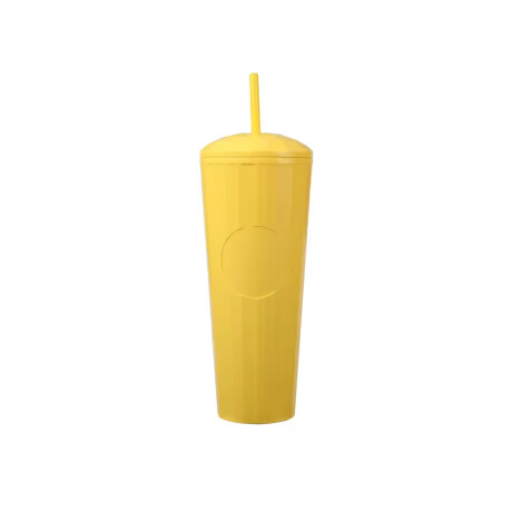 Vaso Térmico Reutilizable con Sorbito Amarillo