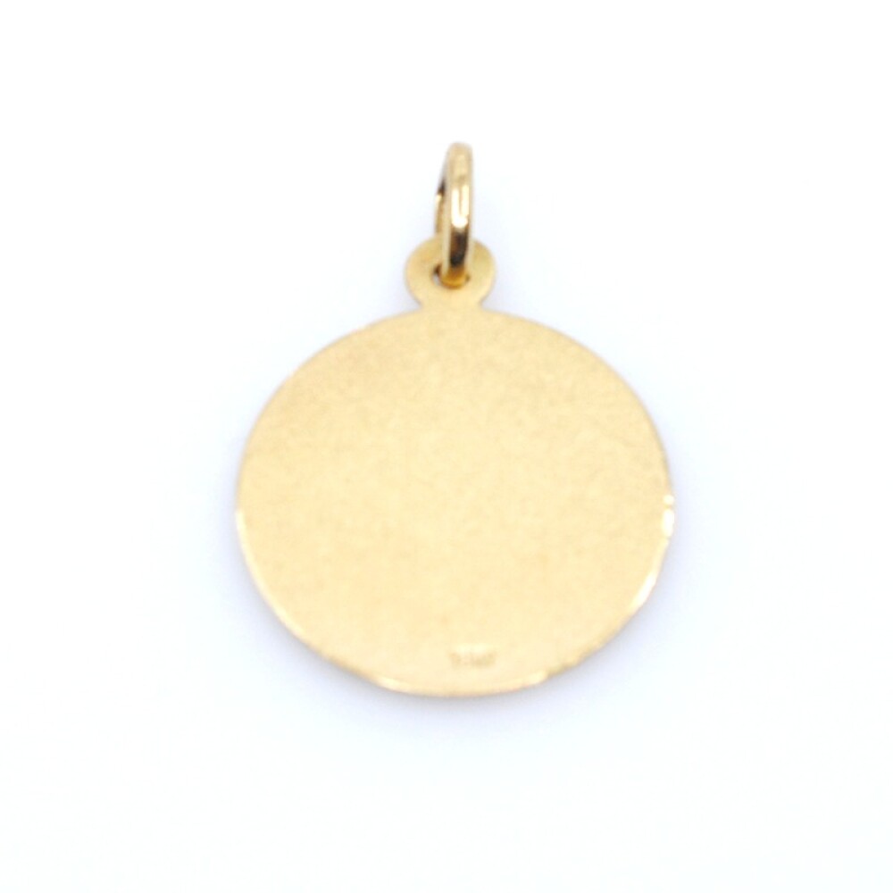 Medalla en oro 18k amarillo, con virgen. Diámetro 18mm Medalla en oro 18k amarillo, con virgen. Diámetro 18mm