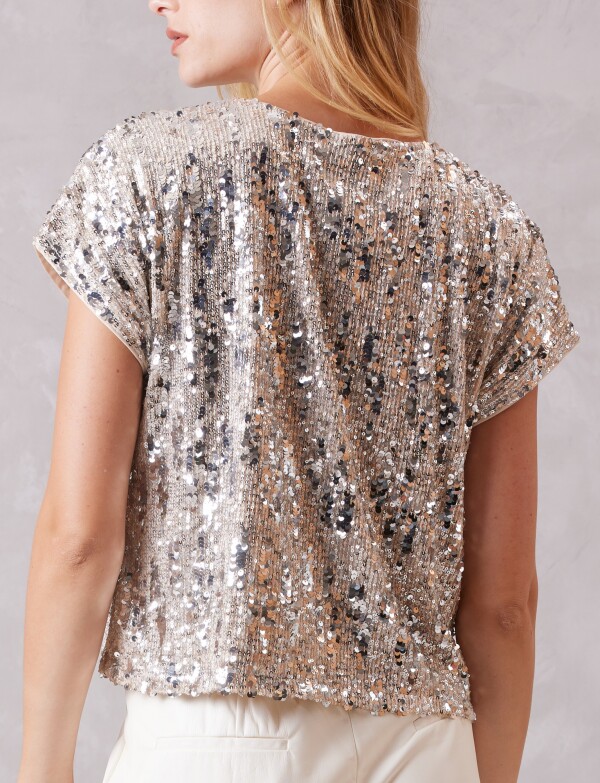 Blusa Noche Lentejue DORADO