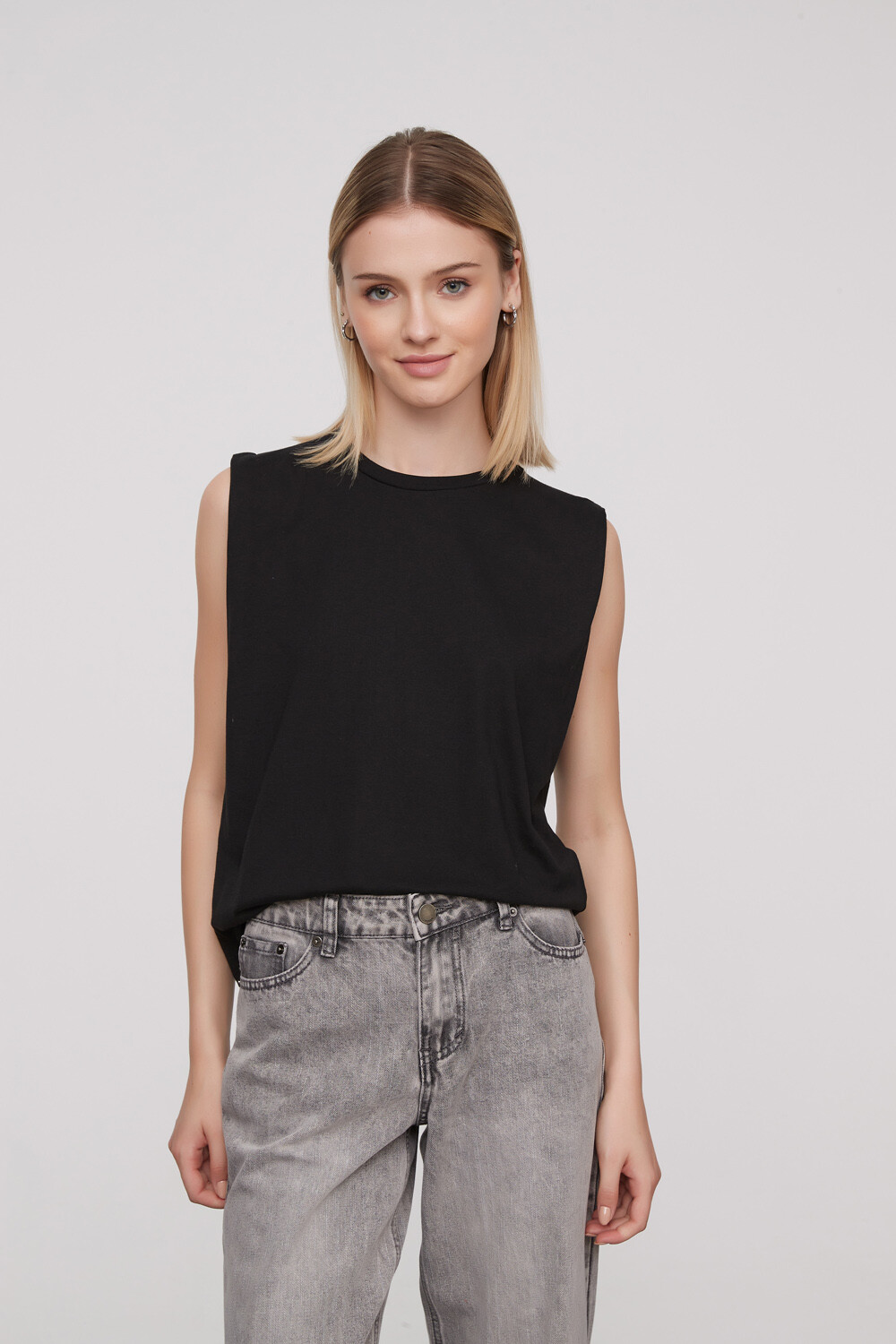 Remera Hortensia Negro