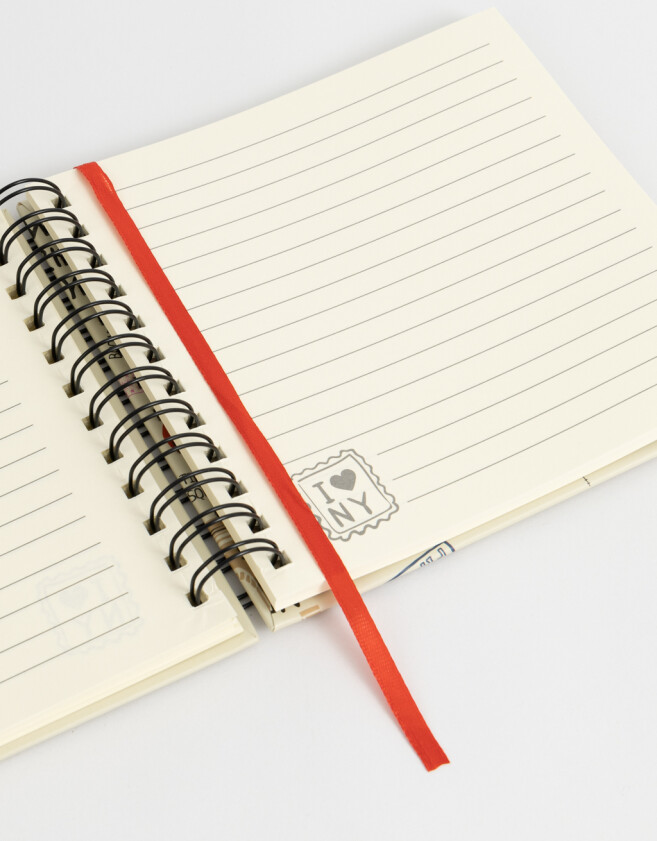 Anotadores Cuadernos y Memos Estampados Cuaderno Cuadrado Espiralado De Tapas Duras Impresas - Combinacion Tricolor