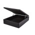 Box Baúl Eco Cuero Negro 2 Plazas 138 x 188 x 45