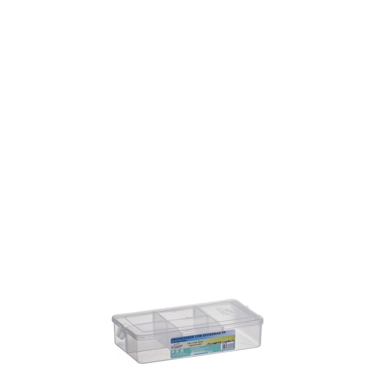 CAJA ORGANIZADORA CON DIVISIONES PP Sin color