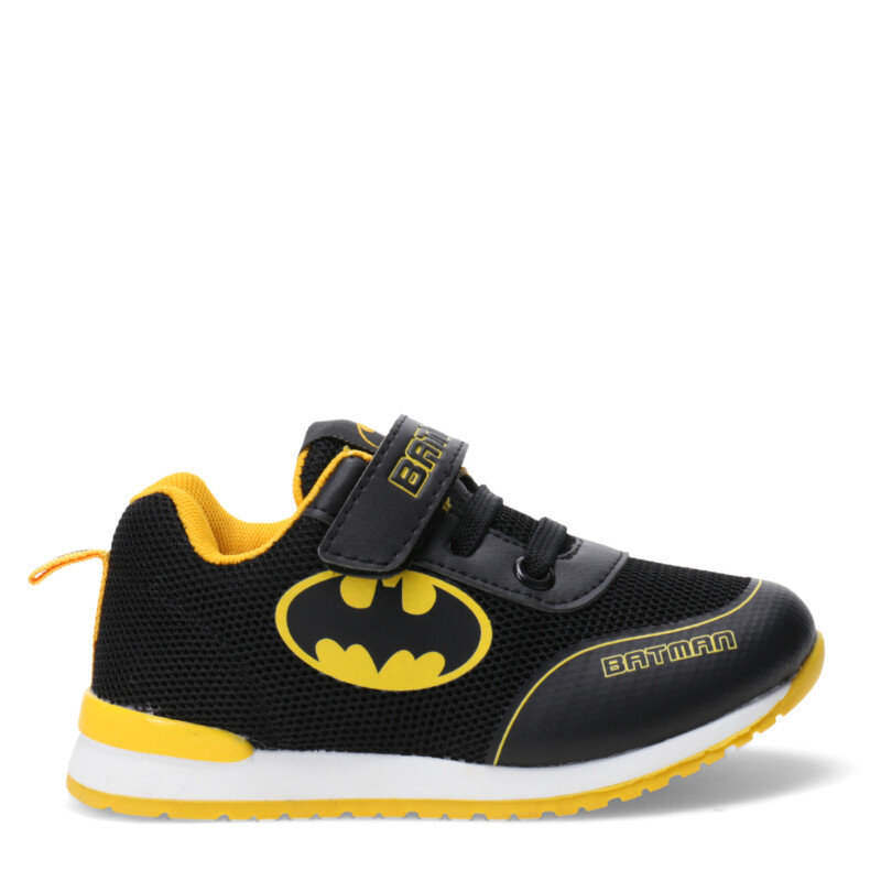 Championes Infantiles Batman c/Velcro Negro - Amarillo