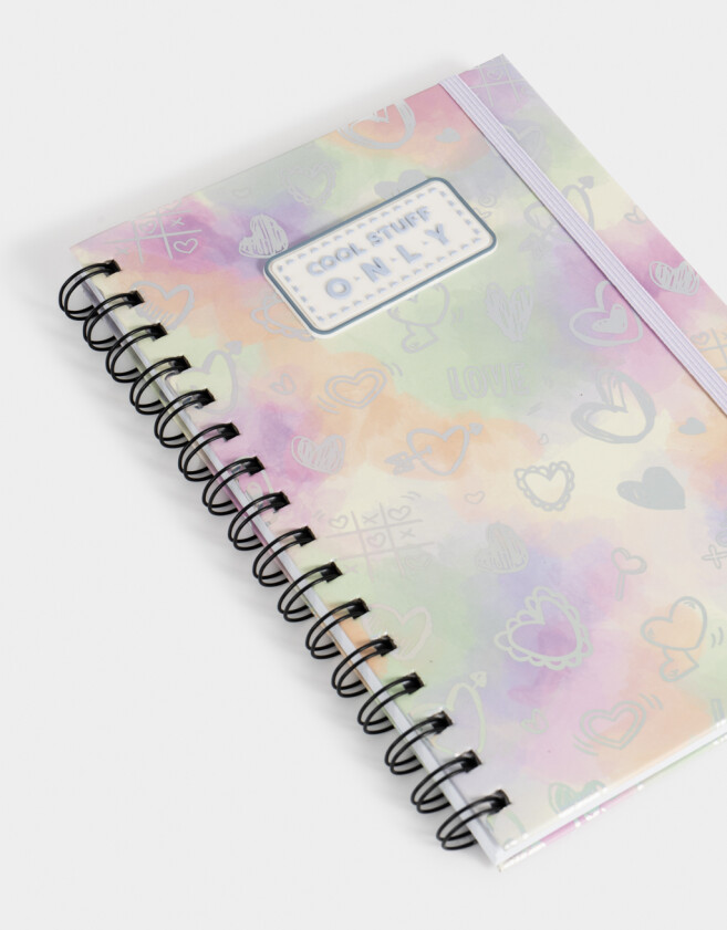 Anotadores Cuadernos y Memos Estampados Cuaderno A5 Holográfico Con Tag De Silicona - Combinacion Multicolor