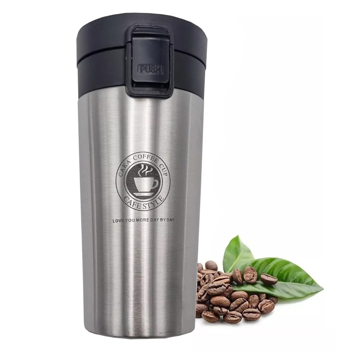 Vaso Térmico Para Cafe Y Te 350ml - PLATEADO 
