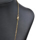Cadena en oro 18k forcet. Largo 47cm Cadena en oro 18k forcet. Largo 47cm