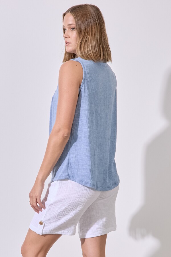 Musculosa Frunces AZUL