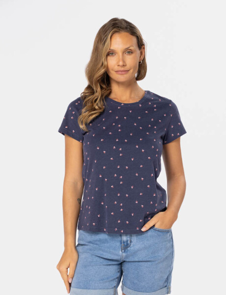 REMERA ESTAMPADA Azul