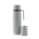 Set termo Comet Bologna 1 lt + Mate de 160 ml Gris