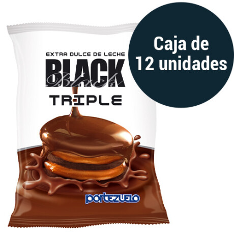 Caja de Alfajores Portezuelo Black Triple 12 Unidades 001