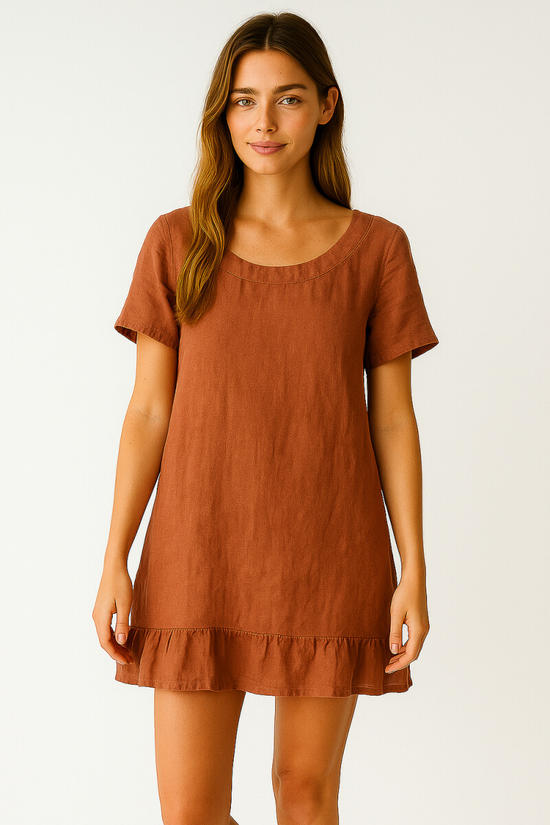 Vestido Lafauci - Terracota 