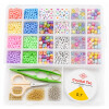 Kit de Cuentas para Pulseras 3600 Piezas Pastel
